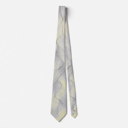Grijs geel Stropdas (Voorkant)