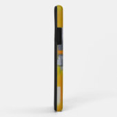grijs geel wit abstract kunstschilderij Case-Mate iPhone case (Achterkant/rechts)