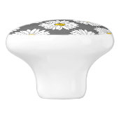 grijs geel wit dagboek keramische knop (Zijkant)