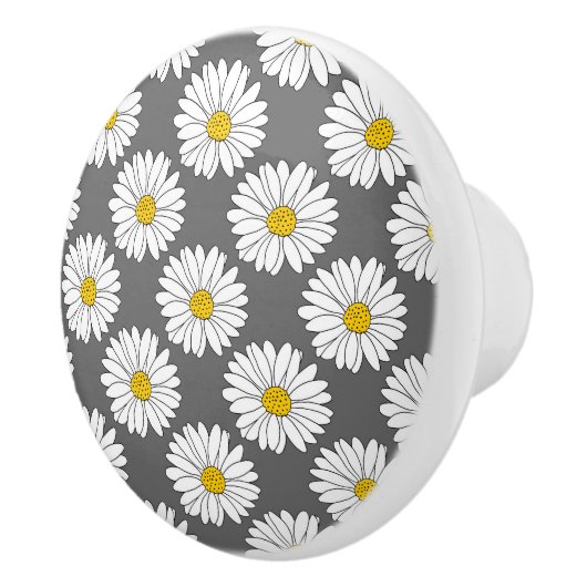 grijs geel wit dagboek keramische knop (Rechts)