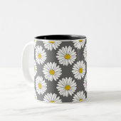 grijs geel wit dagboek tweekleurige koffiemok (Voorkant links)