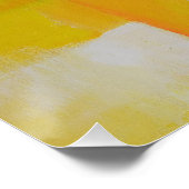grijs geel wit modern abstract schilderij poster (Hoek)