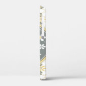 Grijs Geel Wit Olifant Bloemen Case-Mate iPhone Case (Achterkant / Links)