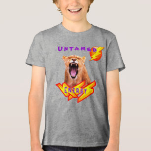 Grijs Geen Grenzen Energie Fun Jeugd Tri-Blend Shirt