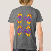 Grijs Geen Grenzen Energie Fun Jeugd Tri-Blend Shirt (Achterkant)