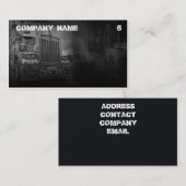 Grijs gekleurd Visitekaartje voor een vrachtwagenb (Voorkant / Achterkant)