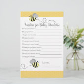 Grijs-gele Hommels Wensen voor Baby (Staand voorkant)