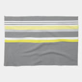 Grijs (Gele streep) Theedoek (Horizontaal)