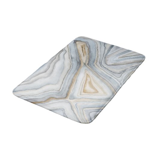 Grijs, gemarmerd abstract ontwerp badmat (Gekanteld)