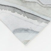Grijs, gemarmerd abstract ontwerp fleece deken (Hoek)