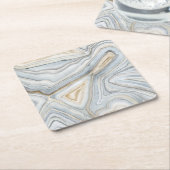 Grijs, gemarmerd abstract ontwerp kartonnen onderzetters (Schuin)