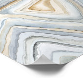 Grijs, gemarmerd abstract ontwerp poster (Hoek)