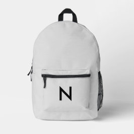Grijs gemerkt modern minimalistisch chic trendy bedrukte rugzak