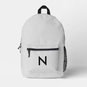 Grijs gemerkt modern minimalistisch chic trendy bedrukte rugzak