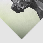 Grijs Geometric Dog Green Tissuepapier (Detail)