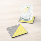 Grijs & Geometrisch kurk Terug Onderzetters (Rechterzijde)