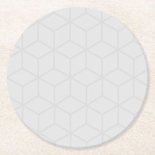 Grijs geometrisch onderzetter set