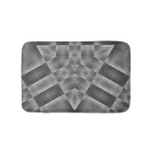 grijs geometrisch patroon badmat (Voorkant)