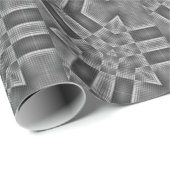 grijs geometrisch patroon cadeaupapier (Rol Hoek)