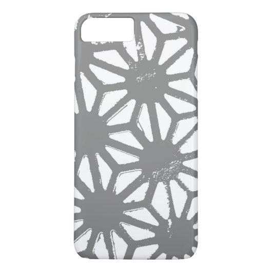 Grijs geometrisch patroon Case-Mate iPhone case (Achterkant)