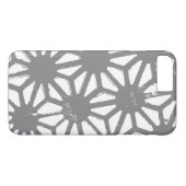 Grijs geometrisch patroon Case-Mate iPhone case (Achterkant (Horizontaal))