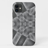 grijs geometrisch patroon Case-Mate iPhone case (Achterkant)