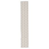 Grijs geometrisch patroon lange tafelloper (Voorkant)