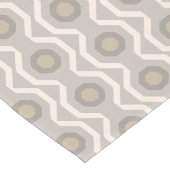 Grijs geometrisch patroon lange tafelloper (Hoek)