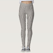 grijs geometrisch patroon leggings (Voorkant)
