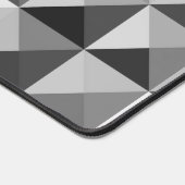 Grijs geometrisch patroon Monogram Bureaumat (Hoek)