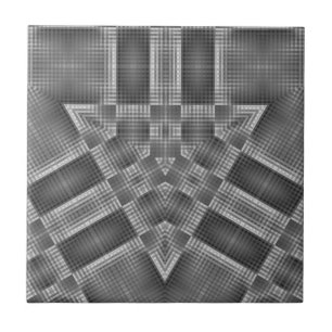 grijs geometrisch patroon tegeltje