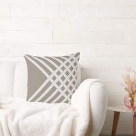 Grijs geometrisch Sierkussen