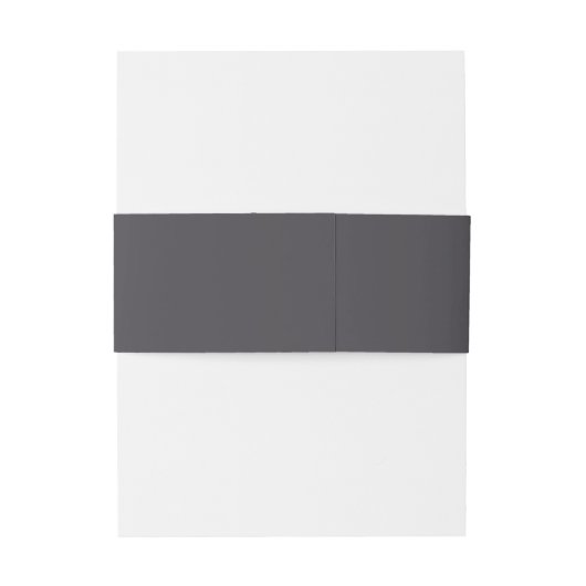 Grijs Gepersonaliseerde Bruiloft Uitnodiging Belly Uitnodigingen Wikkel (Achterkant Voorbeeld)