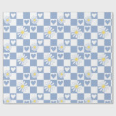 Grijs geruit inpakpapier (Vlak)