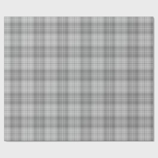 grijs geruit patroon cadeaupapier (Vlak)