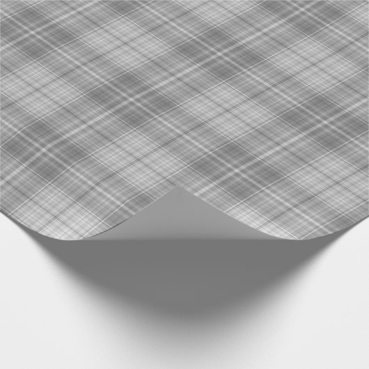 grijs geruit patroon cadeaupapier (Hoek)