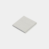 Grijs geruit patroon minimalistisch rasterontwerp post-it® notes (Schuin)