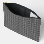 Grijs geruit tartanpatroon etui (Open)