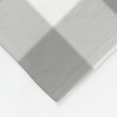 Grijs geruit vierkant naadloos patroon fleece deken (Hoek)