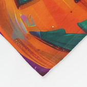 Grijs geschoren Schnauzer-hond Halloween Heks en P Fleece Deken (Hoek)