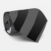 Grijs, gestreept, gradiënt, grijze strepen, eenvou stropdas (Opgerold)