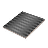 Grijs, gestreept, gradiënt, grijze strepen, eenvou tegeltje (Zijkant)