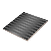 Grijs, gestreept, gradiënt, grijze strepen, eenvou tegeltje (Zijkant)