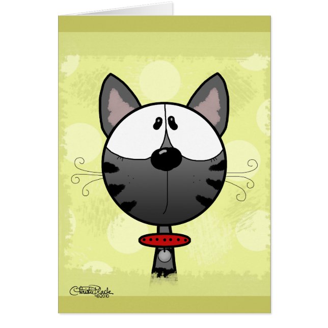 Grijs Gestreept Kat (Voorkant)