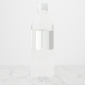 grijs gestreept waterfles etiket (Achterkant)
