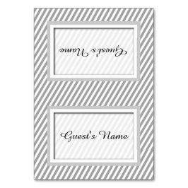  grijs gestreepte naam Plaats kaarten