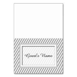  grijs gestreepte naam Plaats kaarten