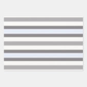Grijs gestreepte patroon inpakpapier vel (Voorkant 3)