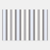 Grijs gestreepte patroon inpakpapier vel (Voorkant 2)