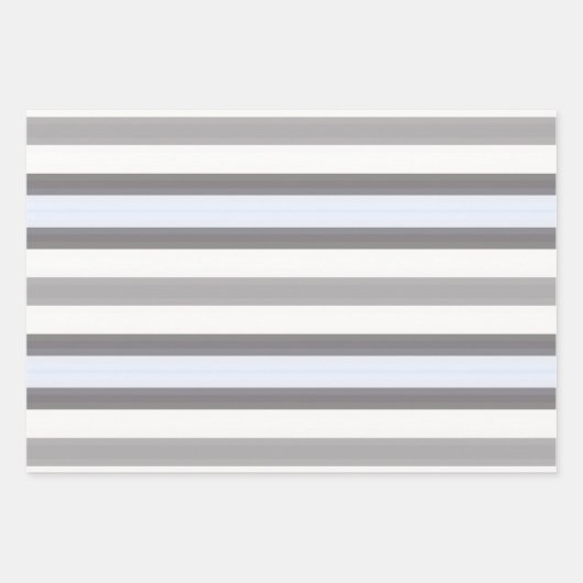 Grijs gestreepte patroon inpakpapier vel (Voorkant)